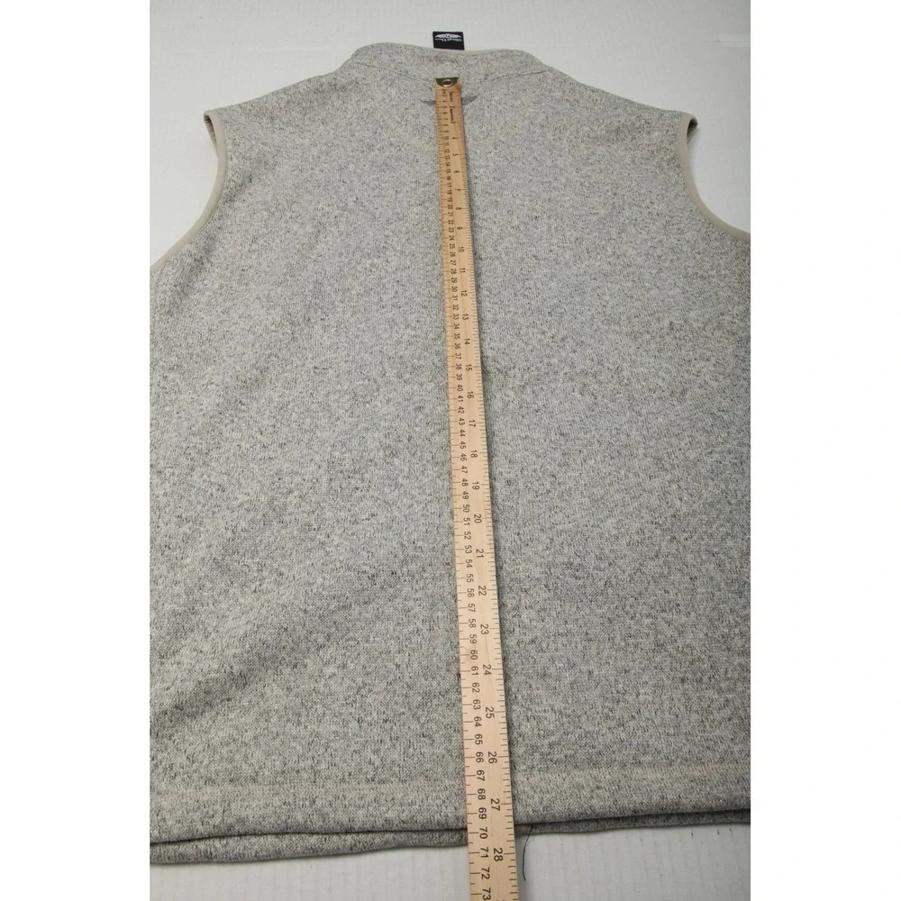 Straight Down Carmel Vest Womens XL Gray Fleece Soft Full Zip Pockets Golf - Picture 11 of 13